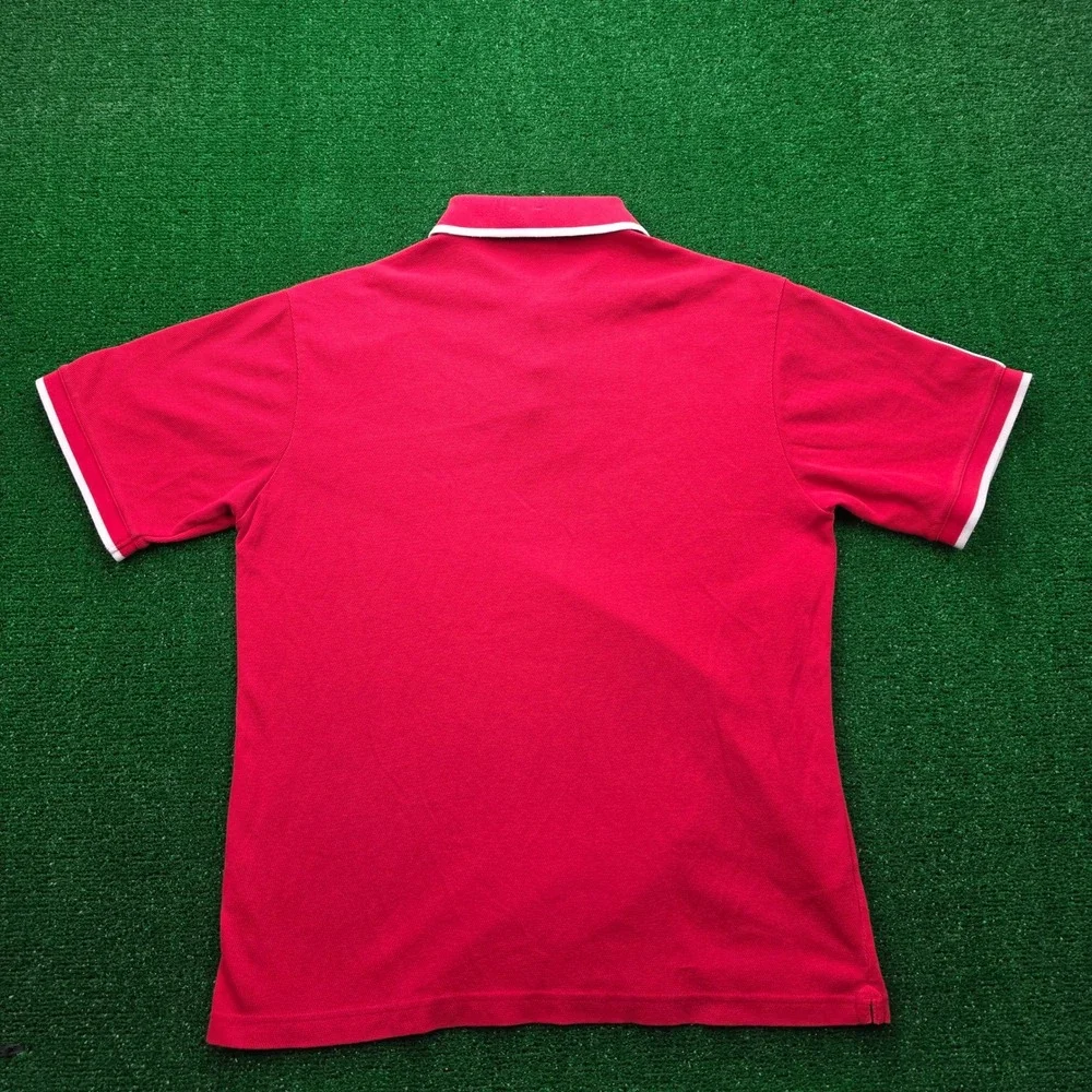 Vintage Y2K Wisconsin Badgers Nike Team Embroidered Polo Shirt Mens Medium Red